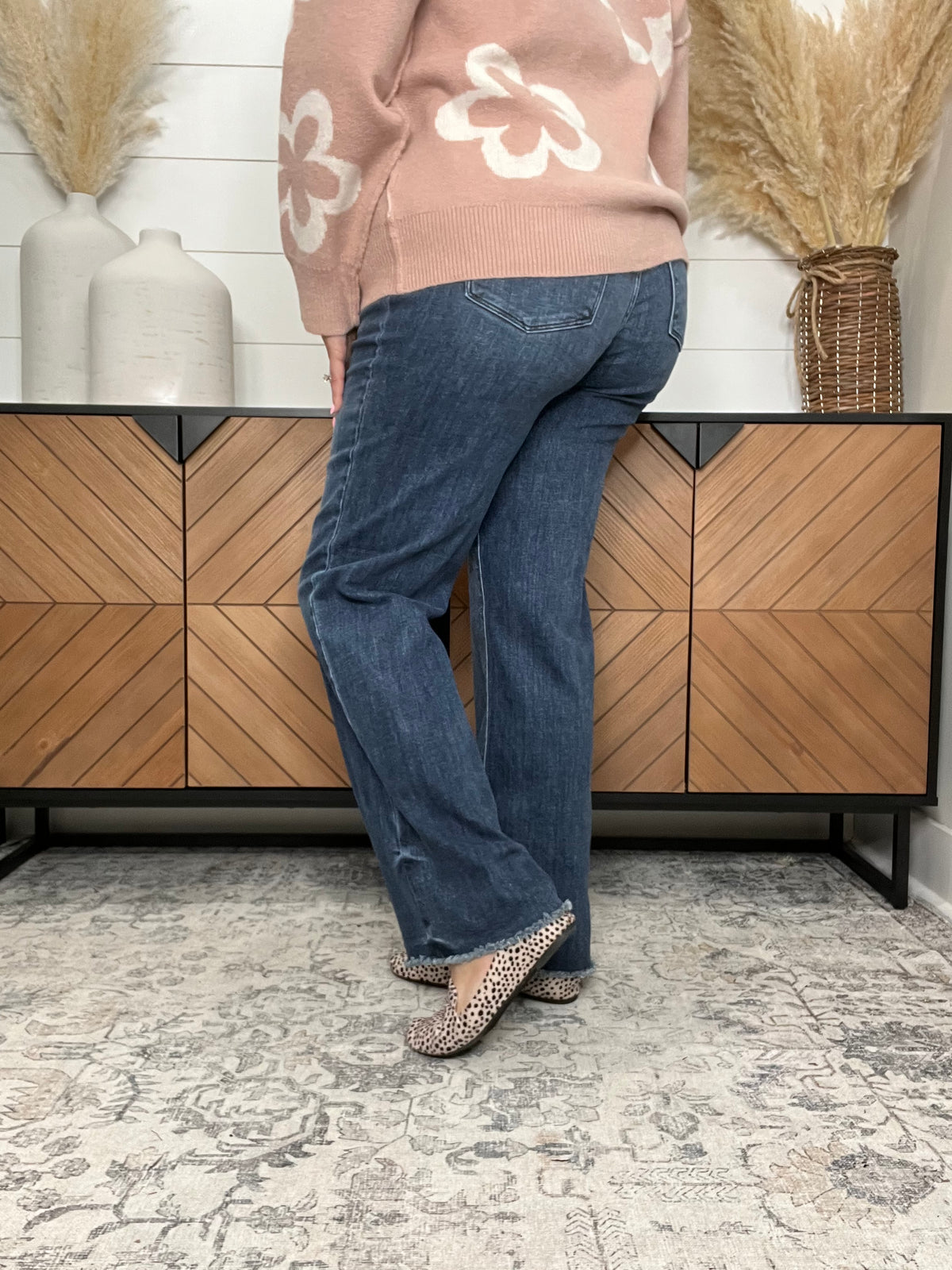 Judy Blue "Monkey Business" Wide Leg Jeans