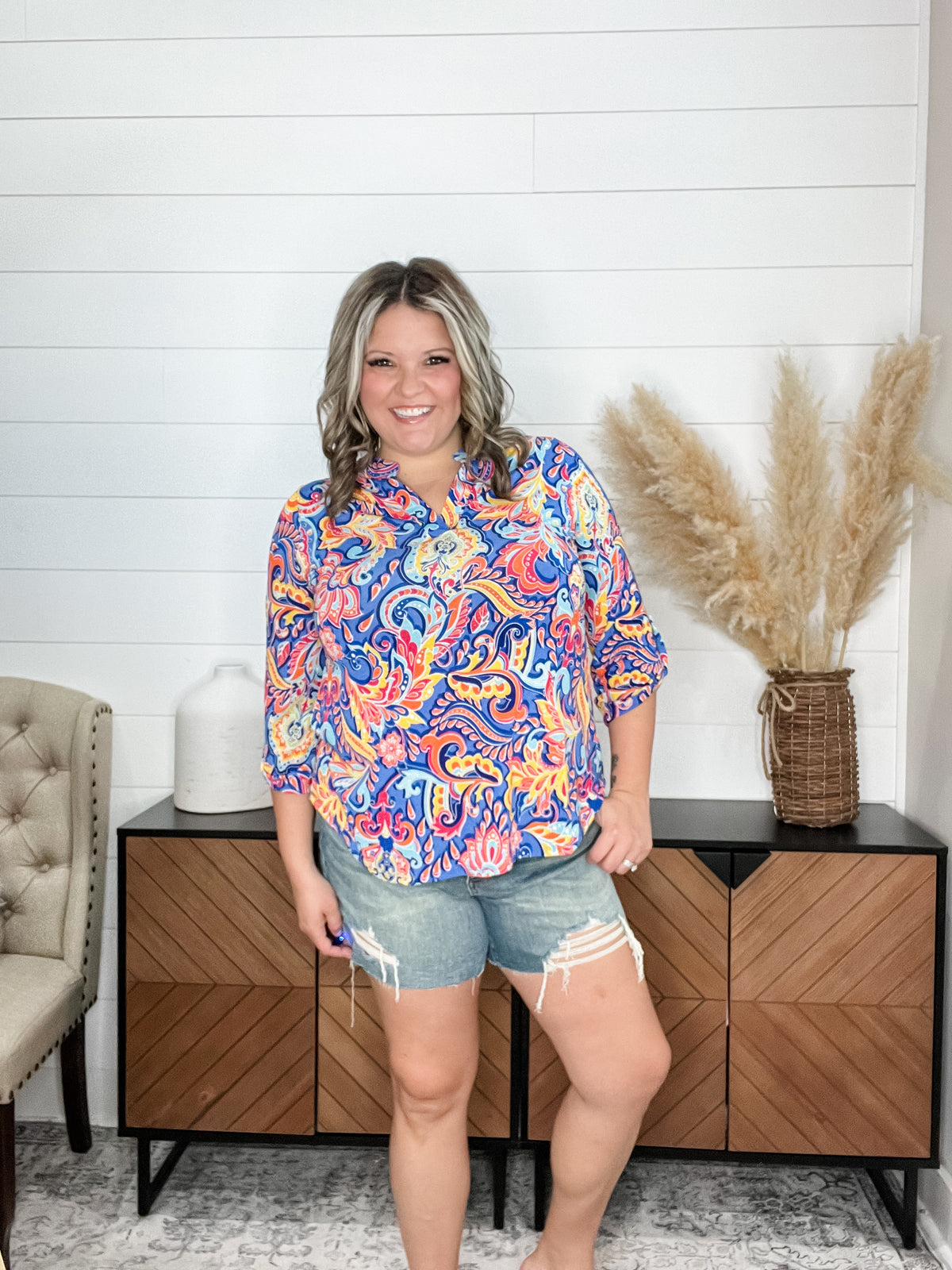 Judy Blue "She Pretty" Button fly Destroyed Shorts