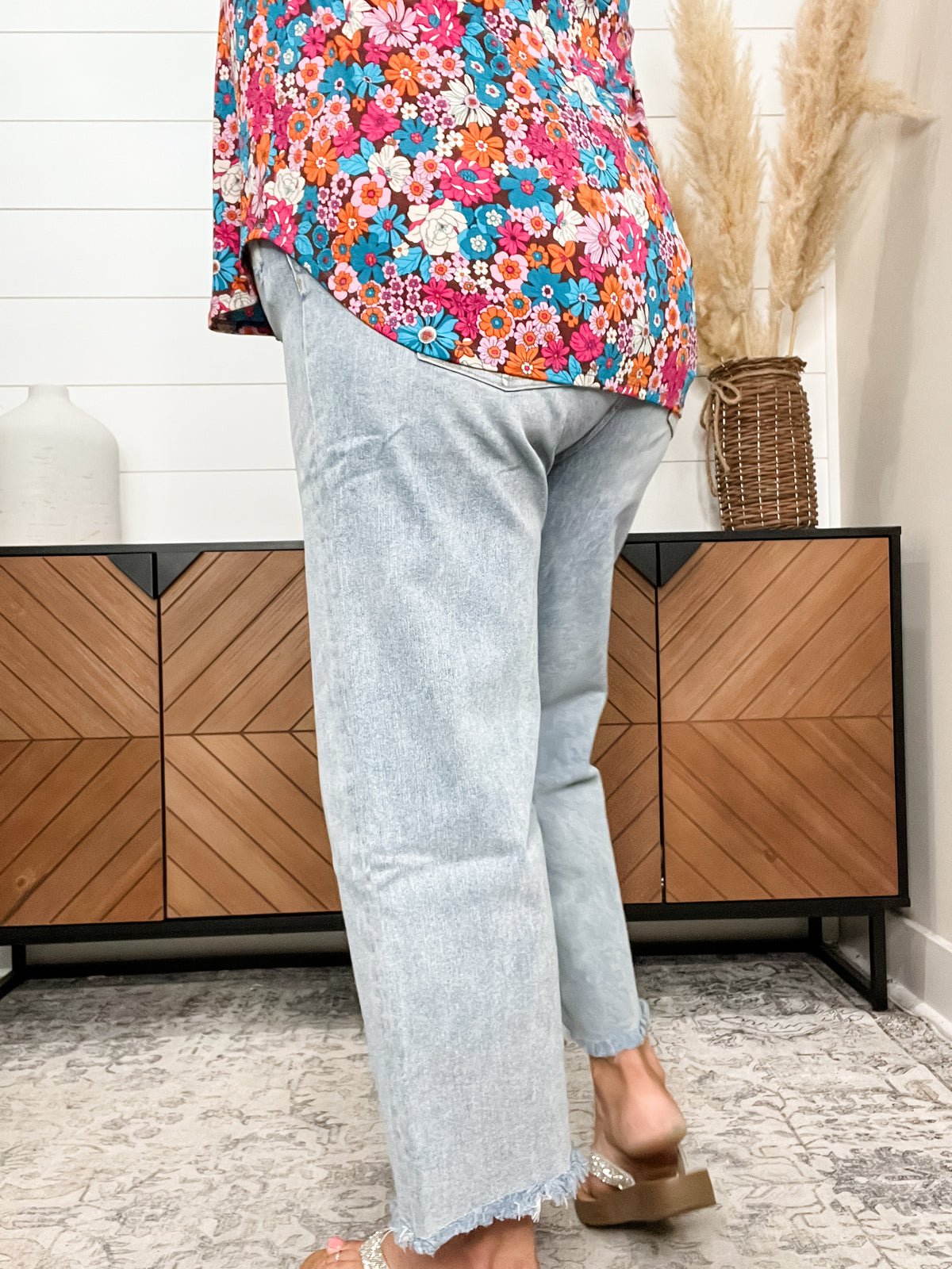 Mica Denim "Precious" Ankle Wide Leg Jeans