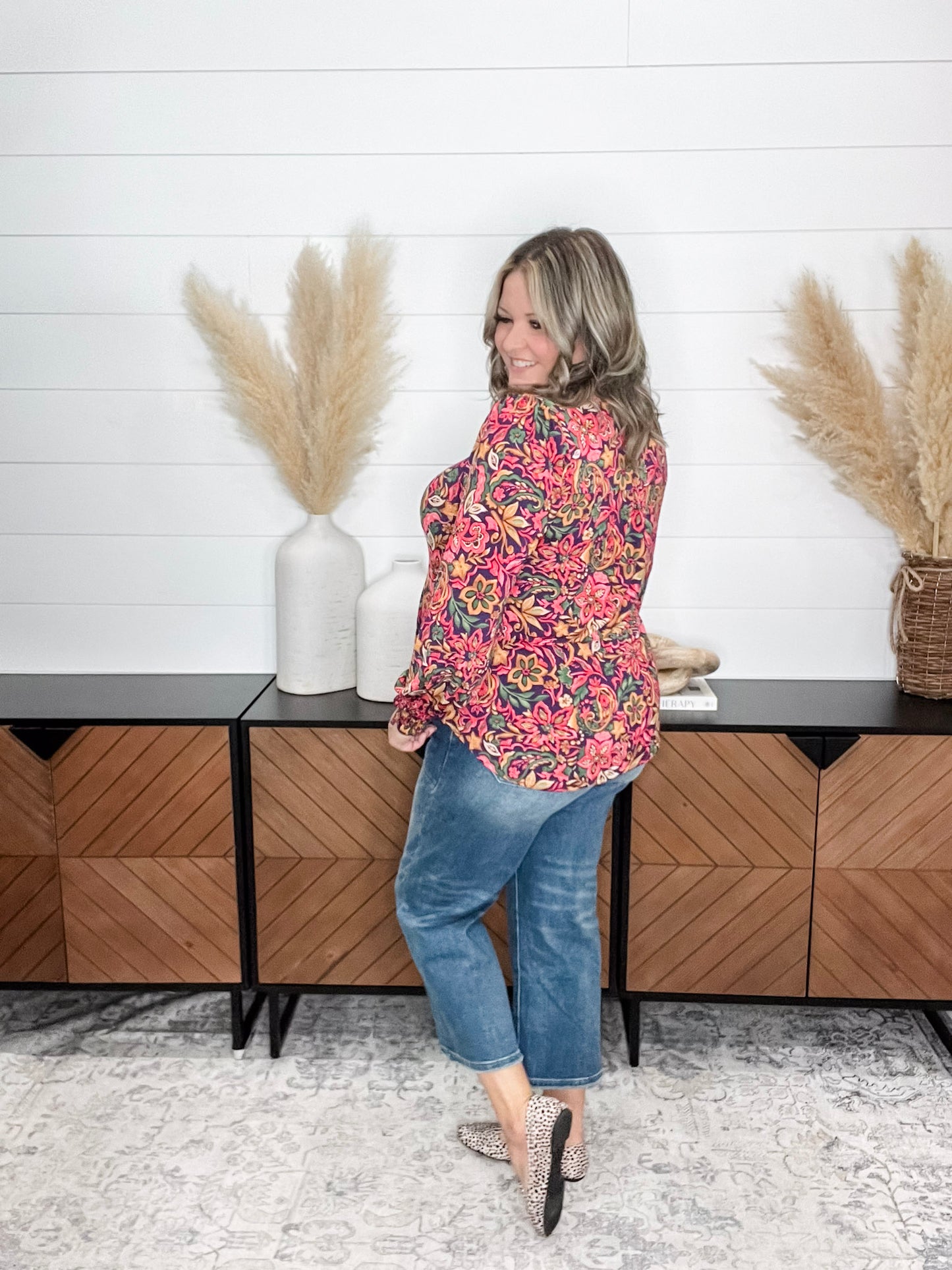 Judy Blue "Indifferent" Utility Pocket Wide Leg Crop