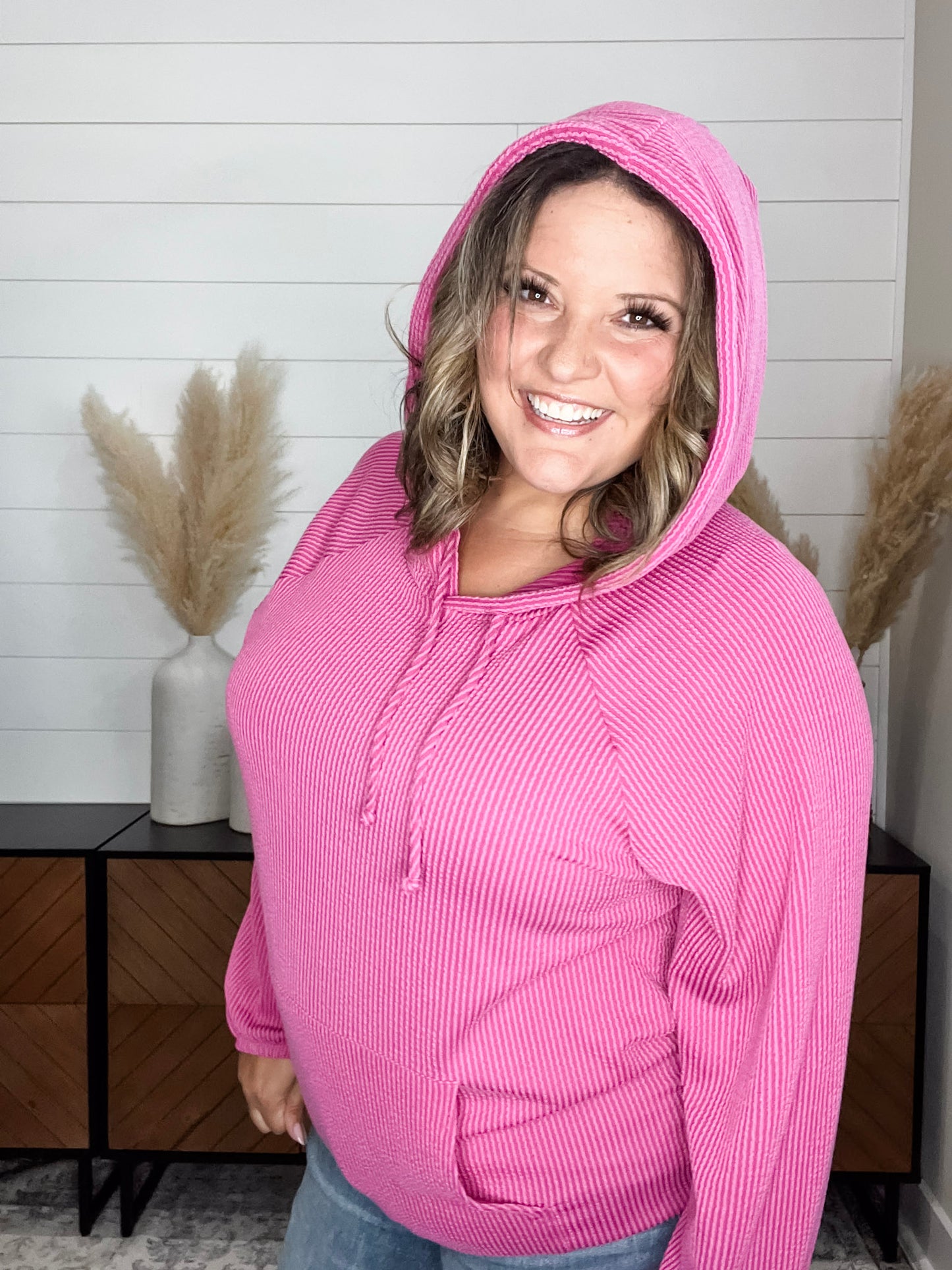 "Ripcord" Corded Hoodie with Kangaroo Pocket (Multiple Colors)