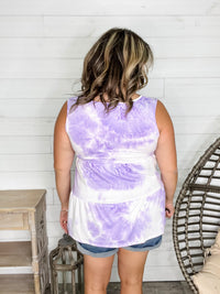 "Grapeful" Tie Dye Sleeveless Baby Doll
