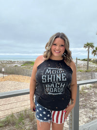 Moonshine and Backroads Bleached Tank