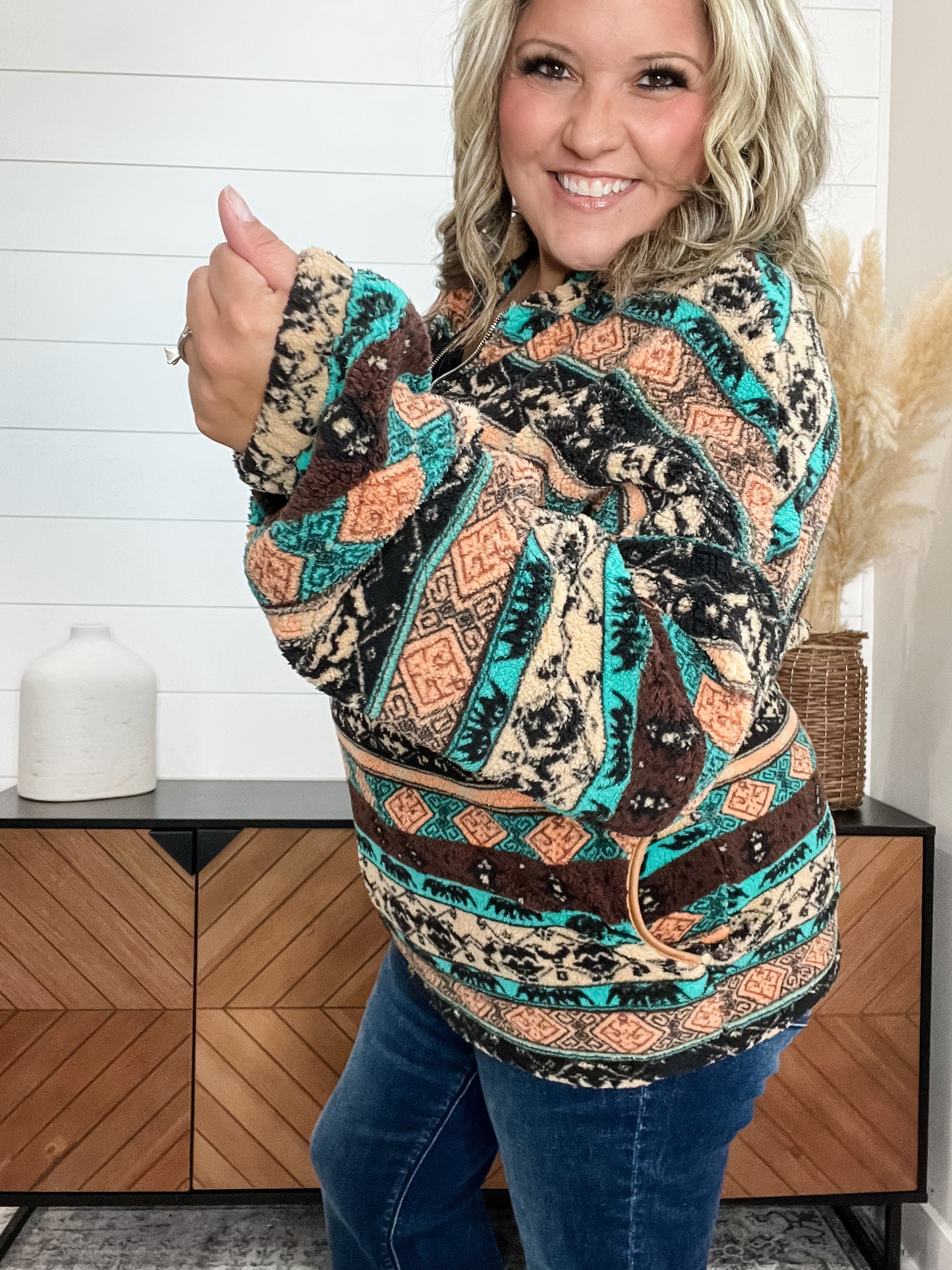 Aztec & Elephant Sherpa Quarter Zip