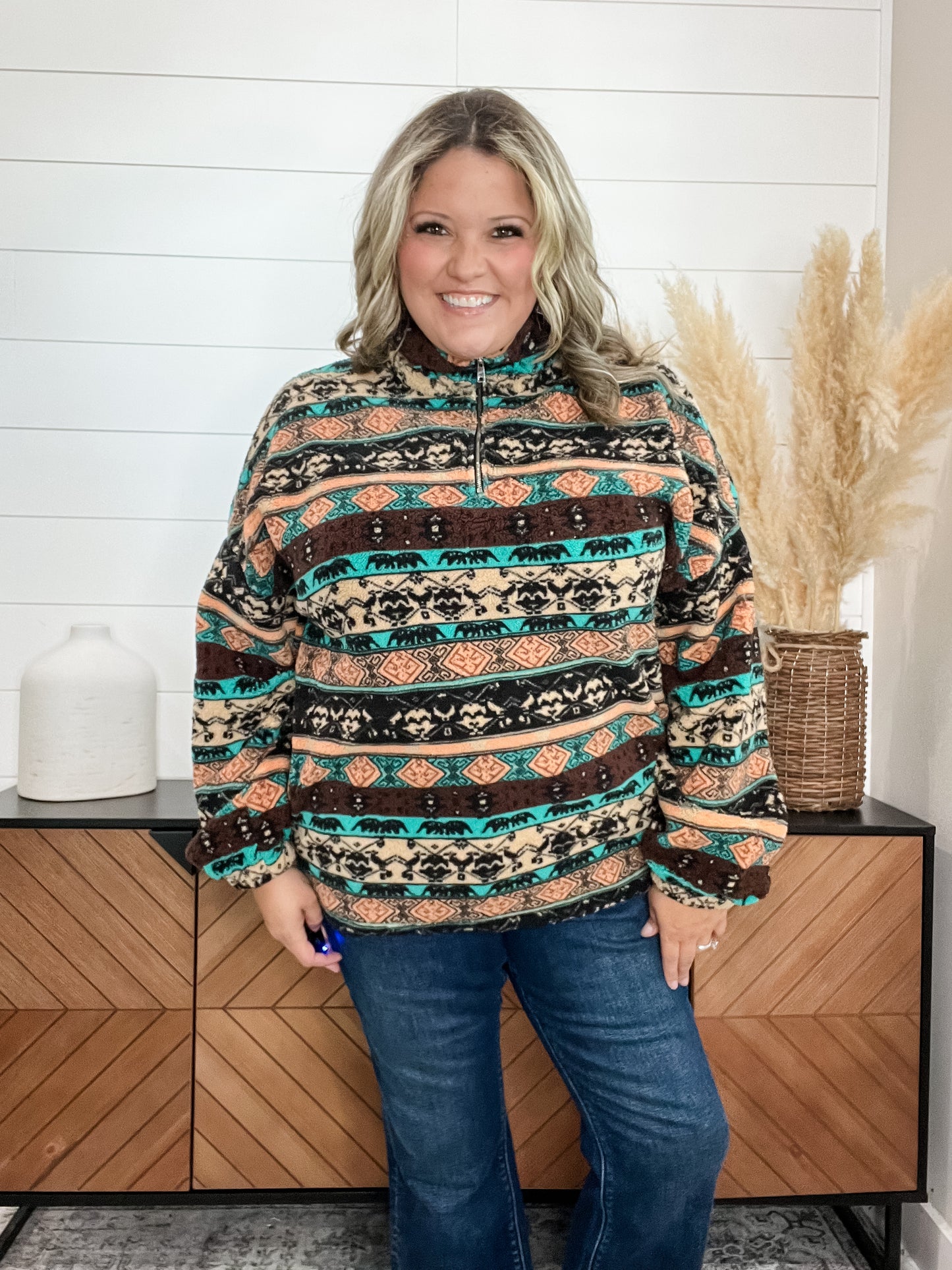 Aztec & Elephant Sherpa Quarter Zip