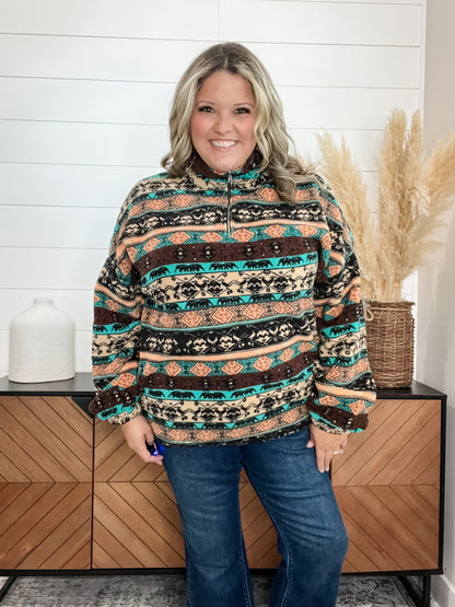 Aztec & Elephant Sherpa Quarter Zip