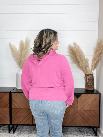 "Ripcord" Corded Hoodie with Kangaroo Pocket (Multiple Colors)