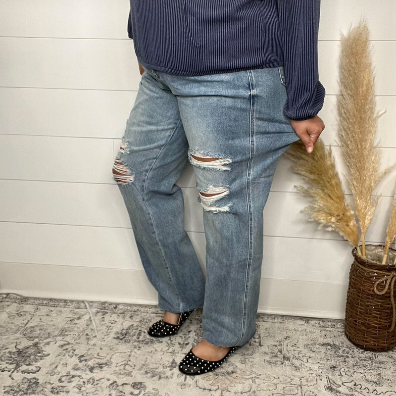 Judy Blue "Vanished" Rigid Straight Leg Jeans