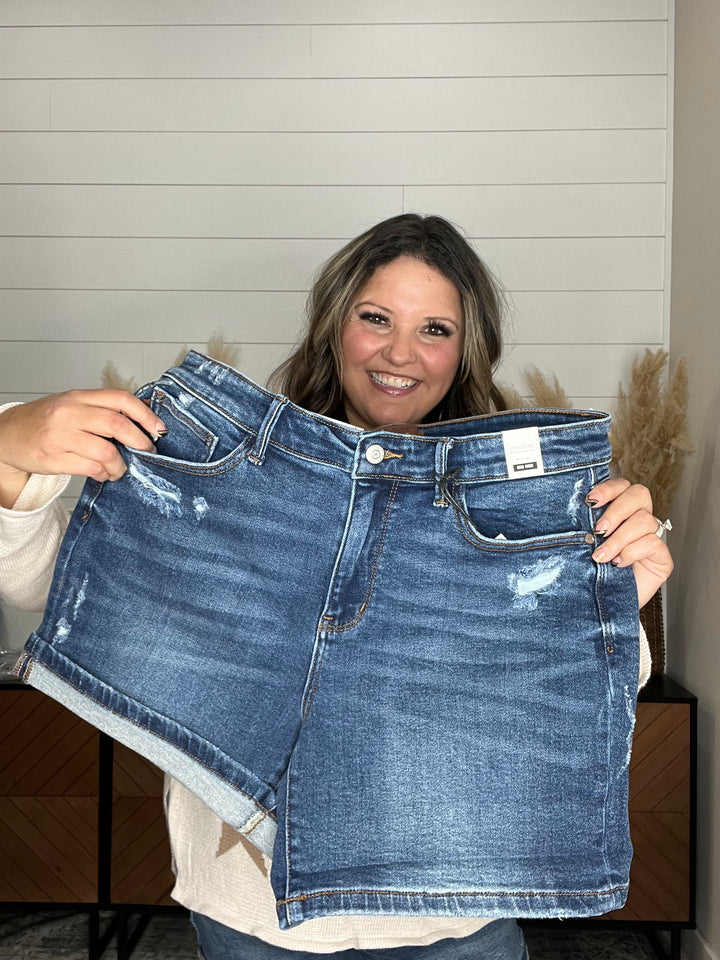 Judy Blue "She's Here" Shorts