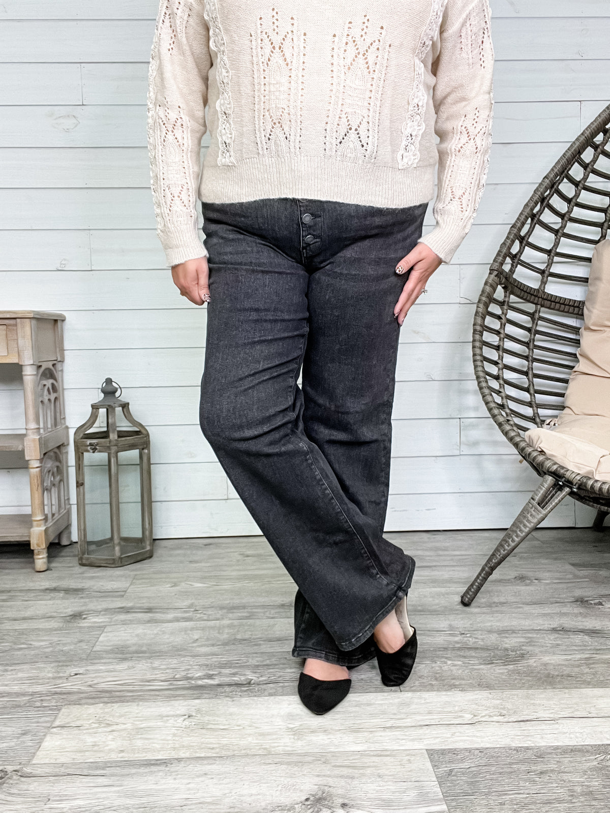 Judy Blue "Date Night" Black Trouser Jeans
