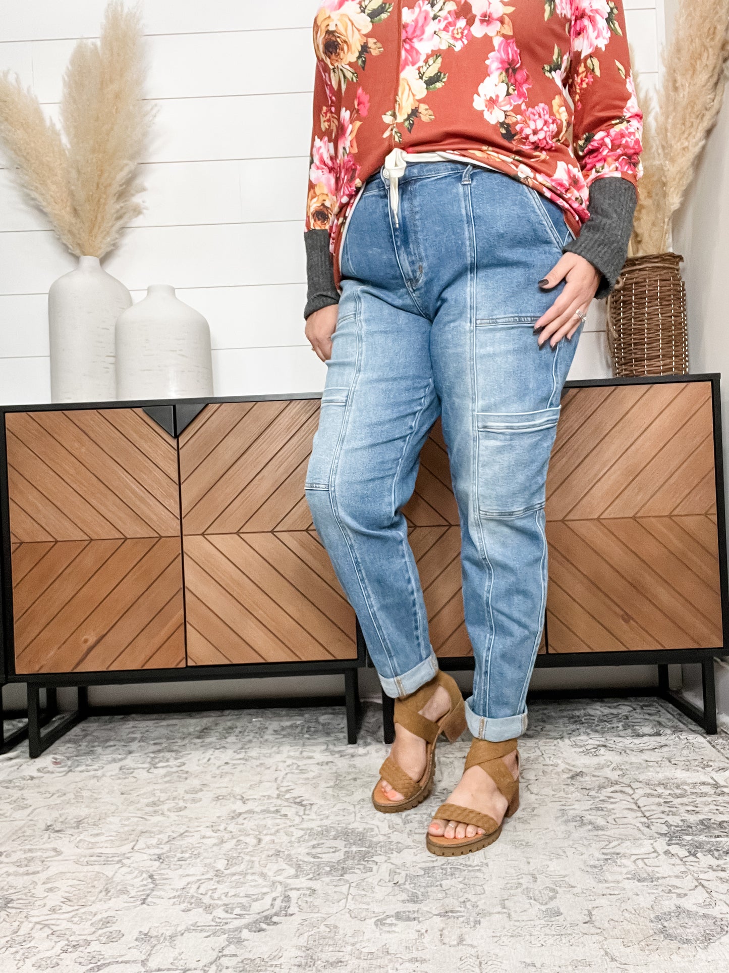 Judy Blue "Blue Jean Days" Cargo Joggers