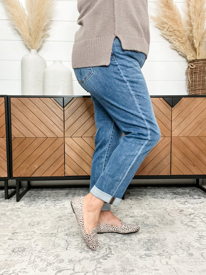 Judy Blue "Shiloh" Cuffed Boyfriend Jeans