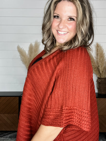 "Evolution" Wide Weave One Size Cardigan