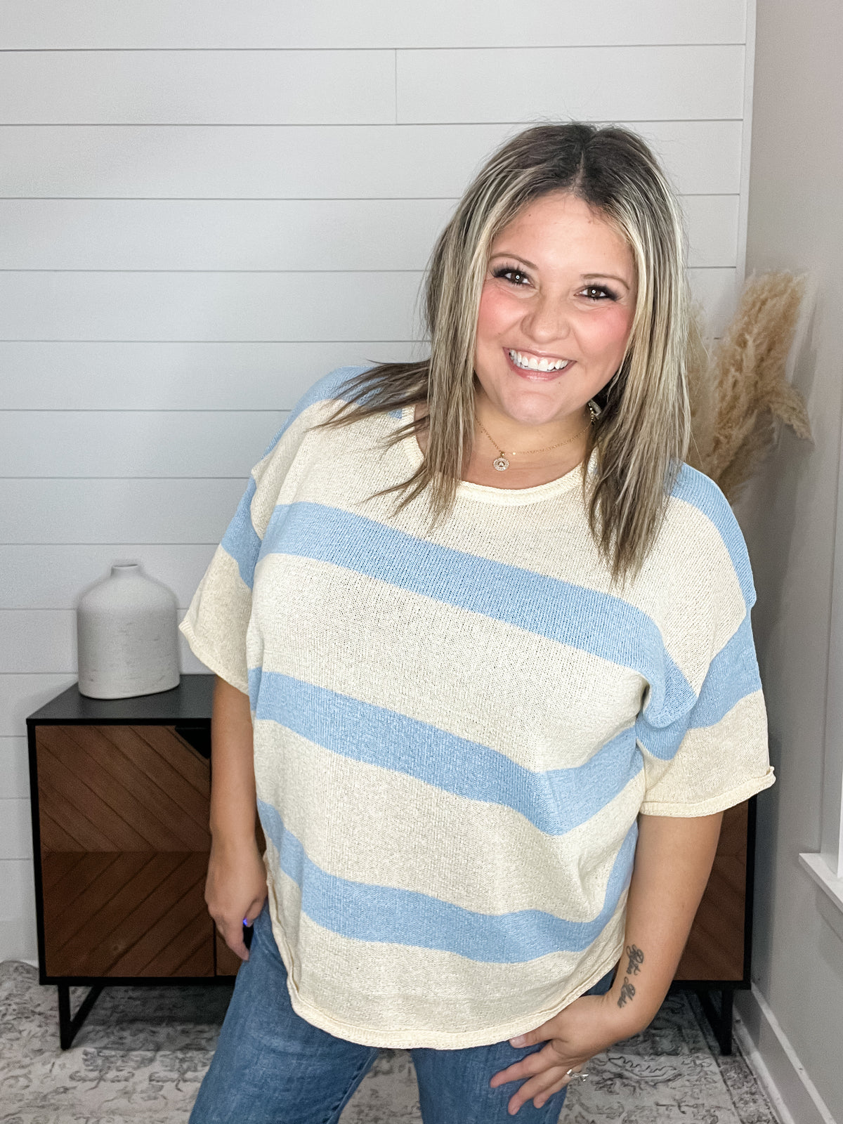 "Pretty Little Thang" Striped Knit Top