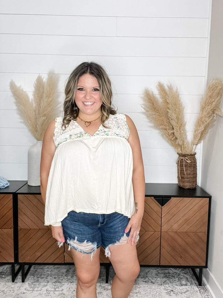 Pol - "Addition" Babydoll Tank