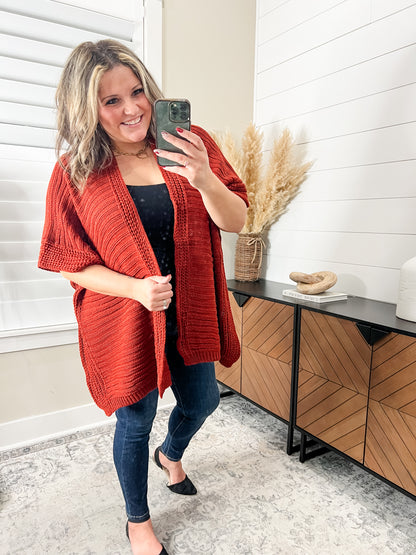 "Evolution" Wide Weave One Size Cardigan