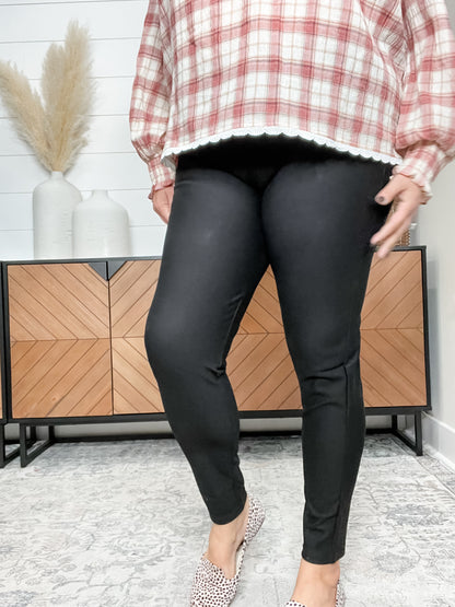Maze X Kay Unger Ponte Pants (Black)
