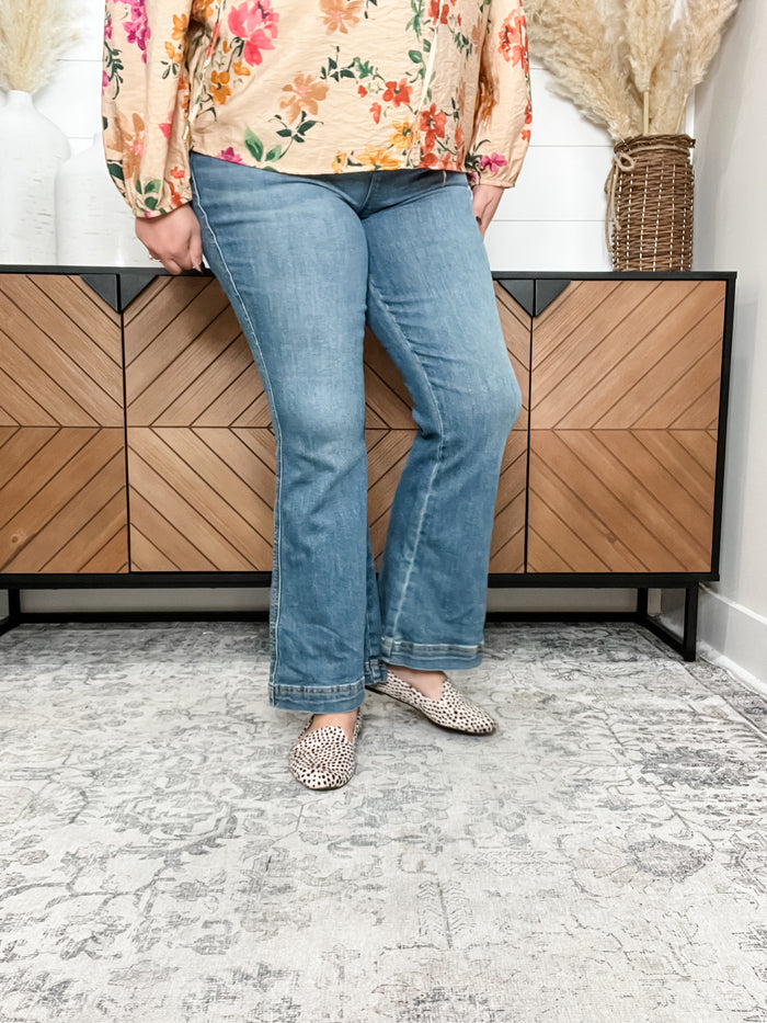 Judy Blue "Finally Found" Double Button Flares