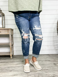 Judy Blue "Welcome to the Party" Boyfriend Jeans