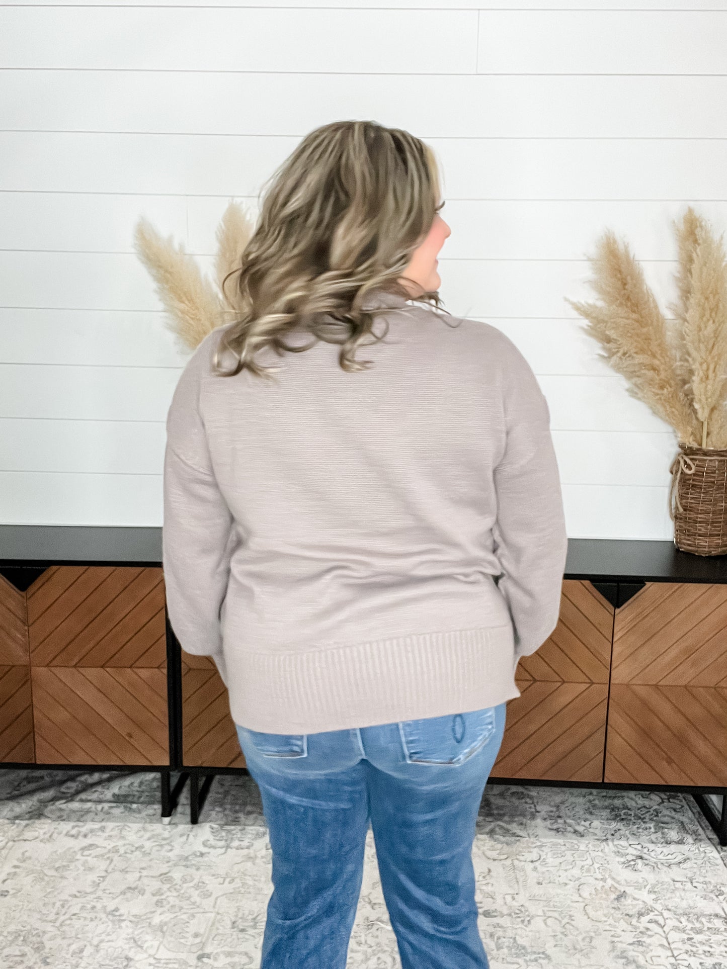 Pumpkins and Lace Bows Long Sleeve Sweater