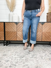 Judy Blue "Very Vague" V Waist Wide Leg Jeans