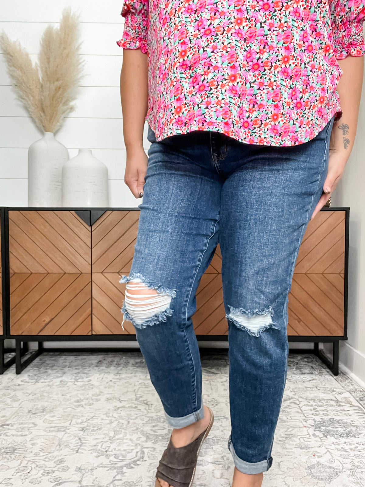 Judy Blue "Say Goodbye" Slim Fit Jeans