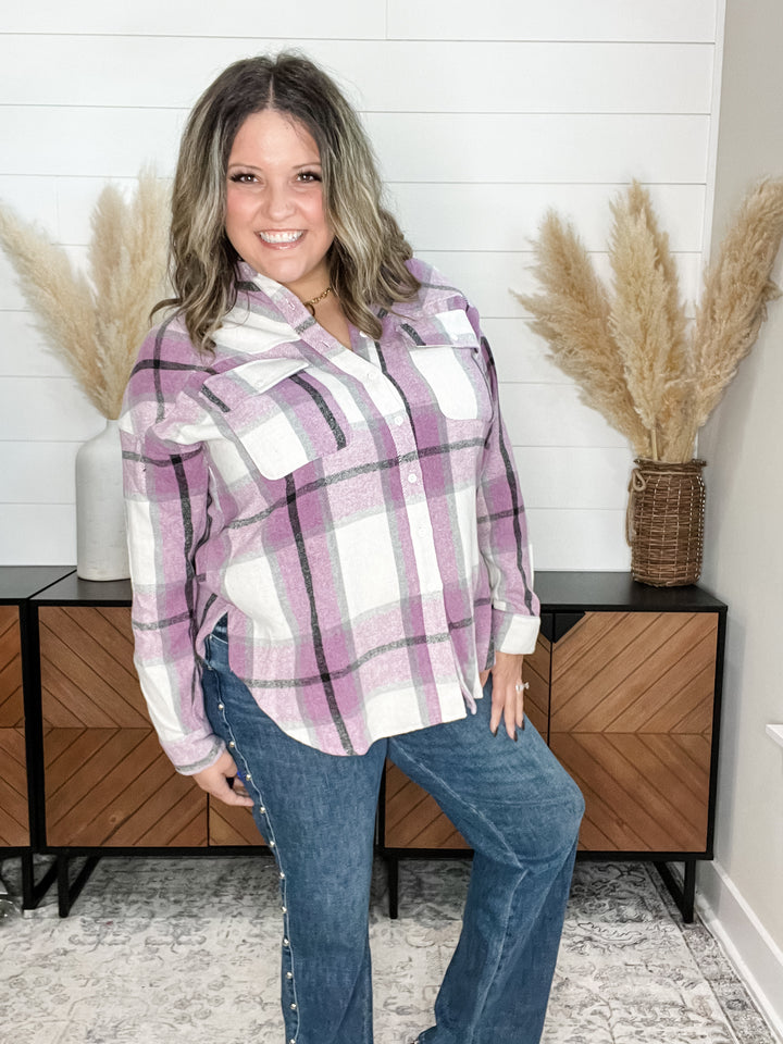 "Stapleton" Plaid Button Up Flannel