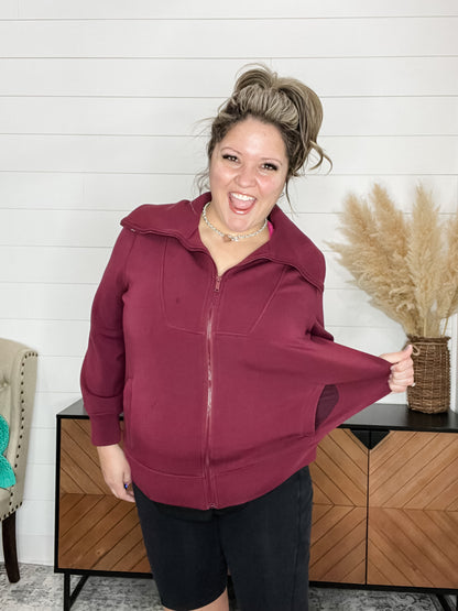 "Serve" Front Zip Jacket