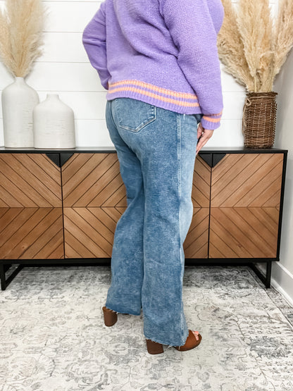 Judy Blue "Futurama" Vintage Wash Wide Leg