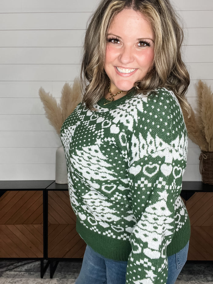 Dear Scarlett "Trim The Tree" Holiday Sweater