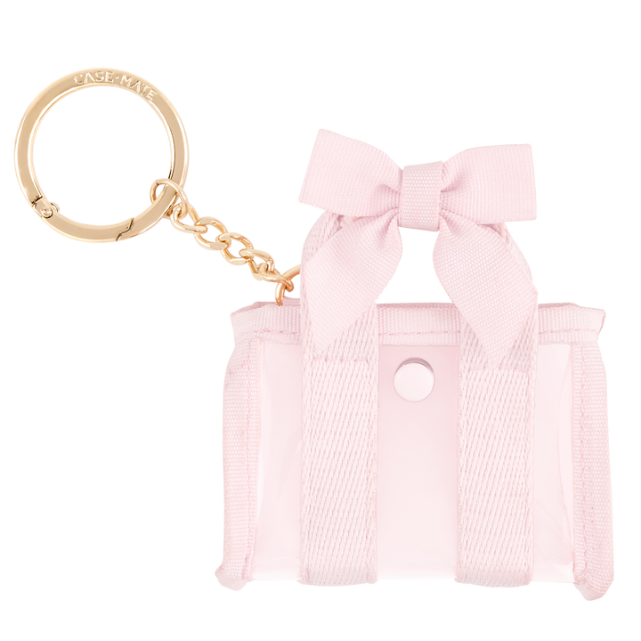 Case-Mate Case-Mate *LV Live* Tini Tote Keychain/Bag Charm - Ballet Pink Bow