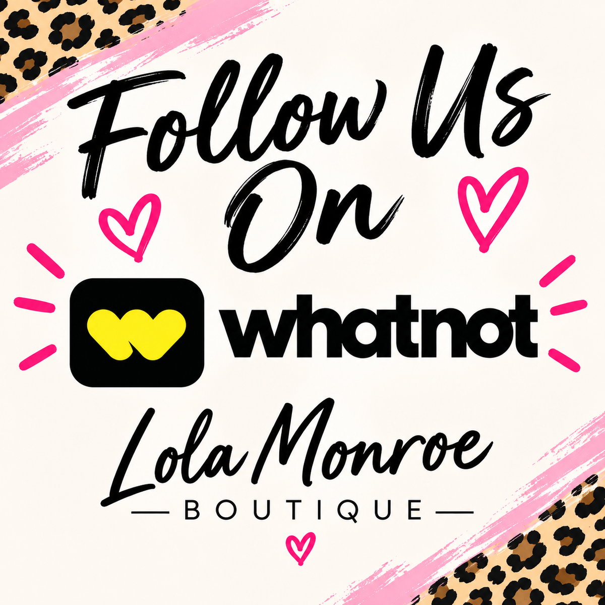 Lola Monroe Boutique Whatnot live auction promo graphic | Lola Monroe Boutique