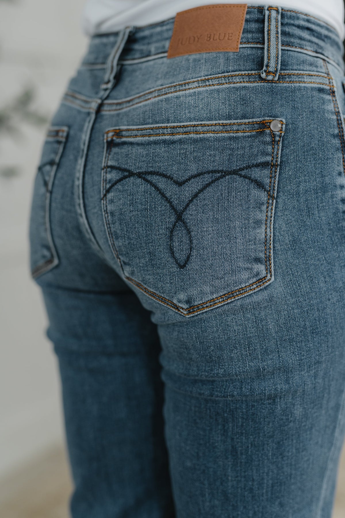 Judy Blue "Spunky" Classic Boyfriend Cuffed Jeans
