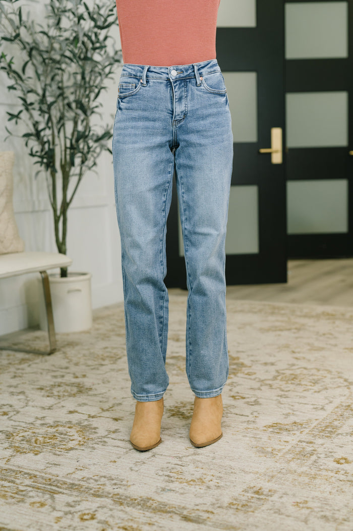 Judy Blue "Sassafrass" Tummy Control Straight Leg Jeans