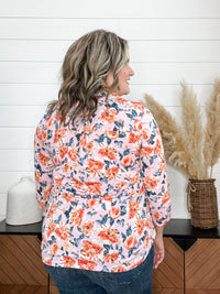 "Good & Plenty" Dear Scarlett 3/4 Sleeve Split Neck