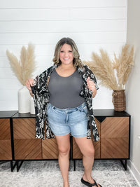 "Fidget" Floral Kimono Cover Up
