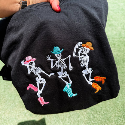 Embroidered western skellies