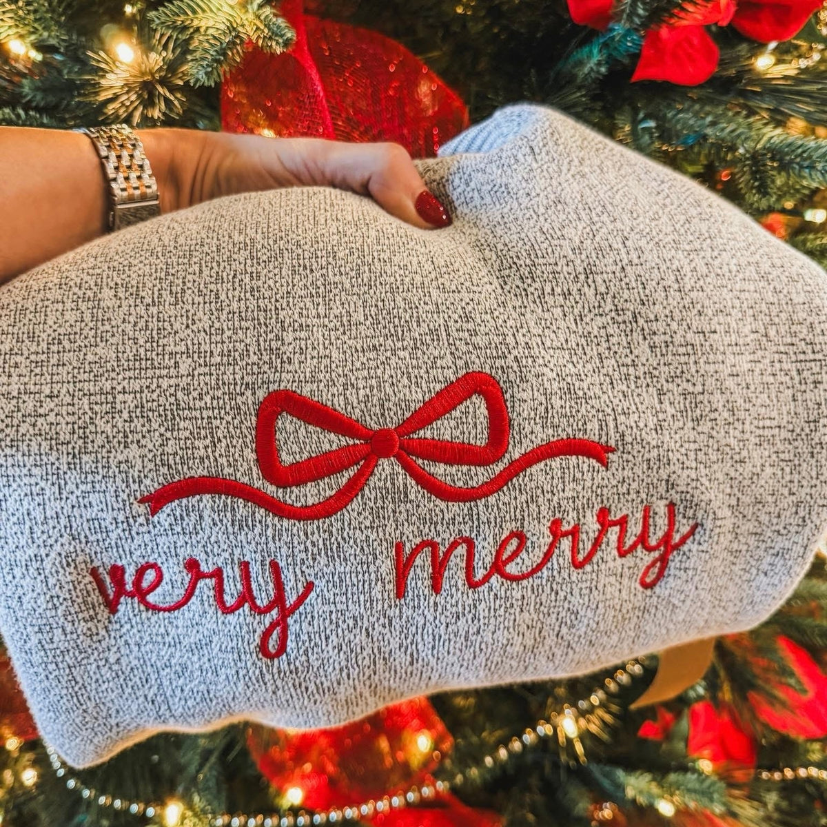 JOCOink Very merry Nantucket knit (detail view) | Lola Monroe Boutique