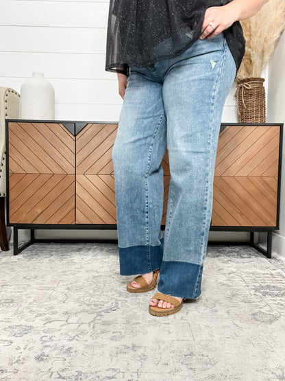 Judy Blue "Speak Up" Release Hem Column Jeans