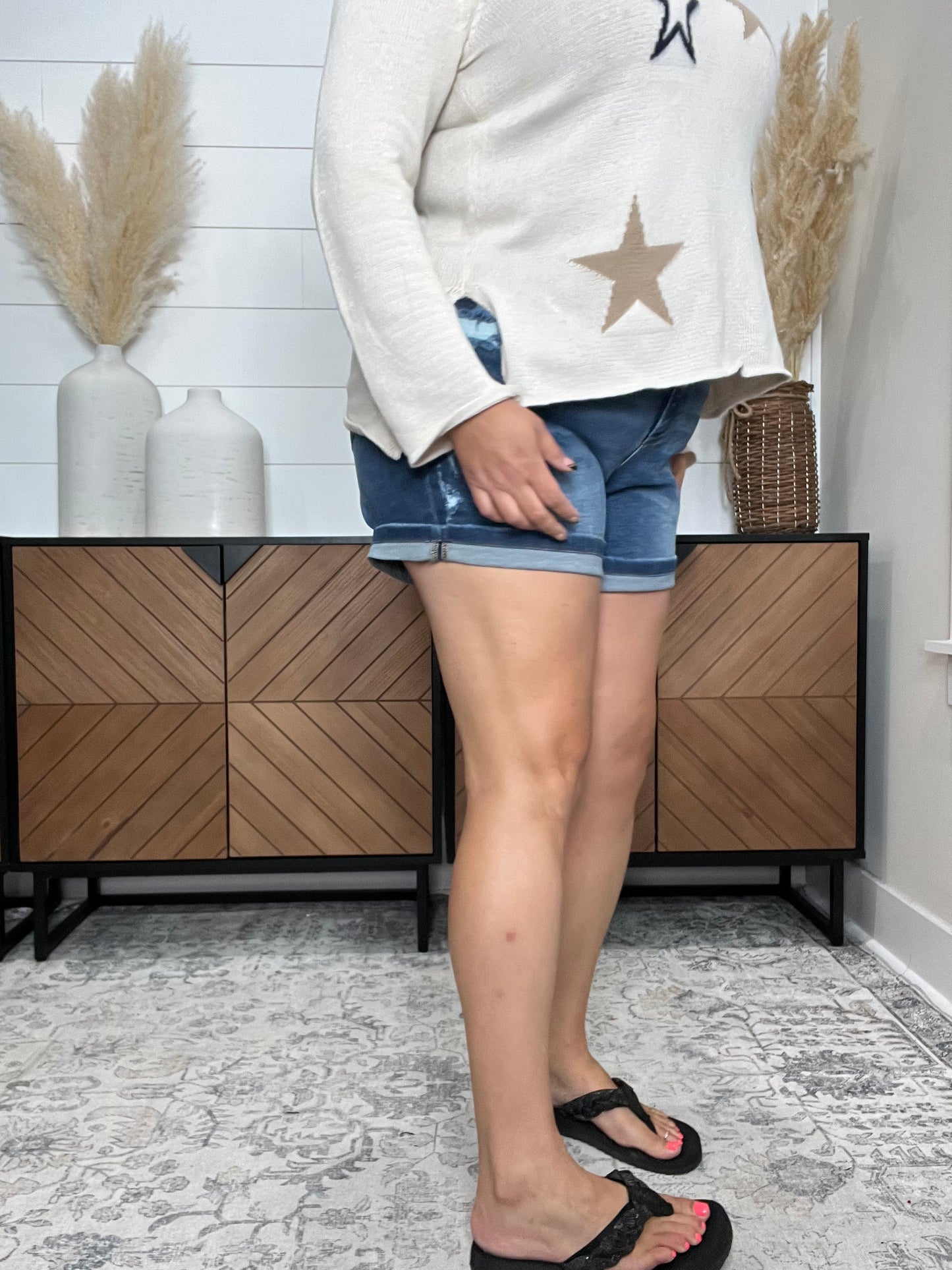 Judy Blue "She's Here" Shorts