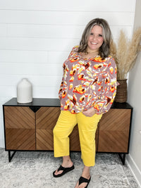 Judy Blue "You Are My Sunshine" Wide Leg Crops