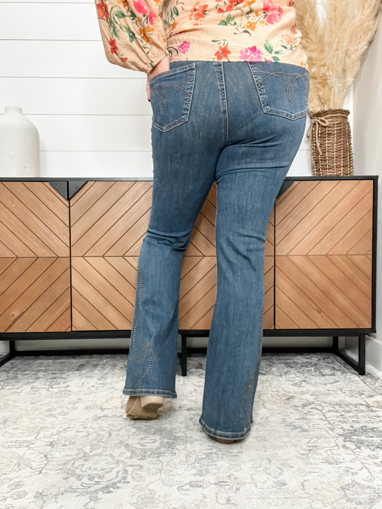 Judy Blue Stud Detail Flare