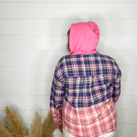 "Intentional" Hooded Button Up Flannel