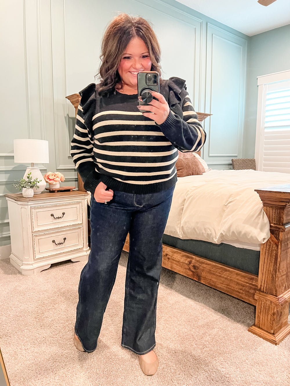 Tall Girl Wide Leg Jeans Outfit