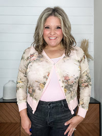 "The Way Home" Mesh Floral Cardigan
