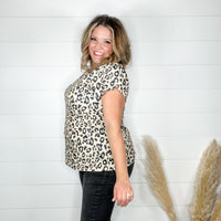 "Just The Beginning Chapter Two" Tulip Sleeve V Neck (Animal Print)
