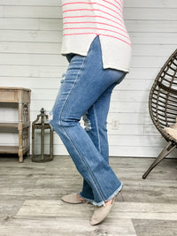 Judy Blue "Barrel Race" Frayed Hem Bootcut Jeans