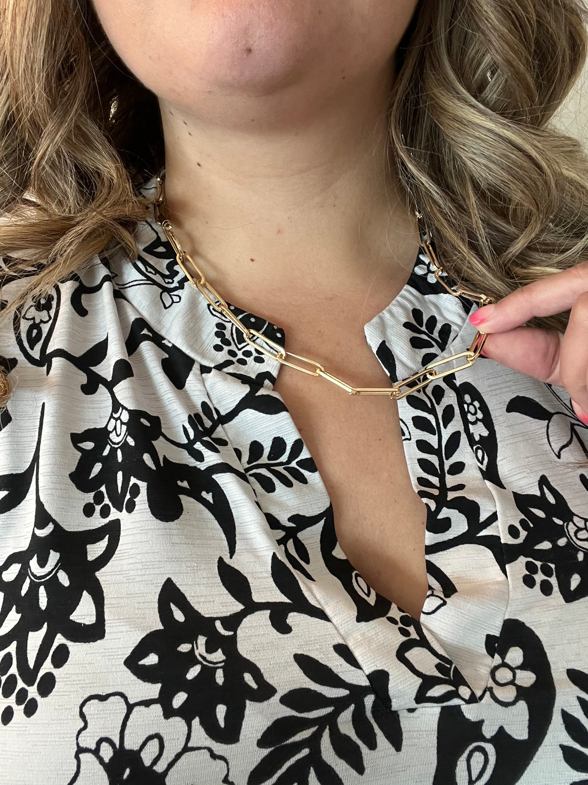 "Amari" Large Link Necklace