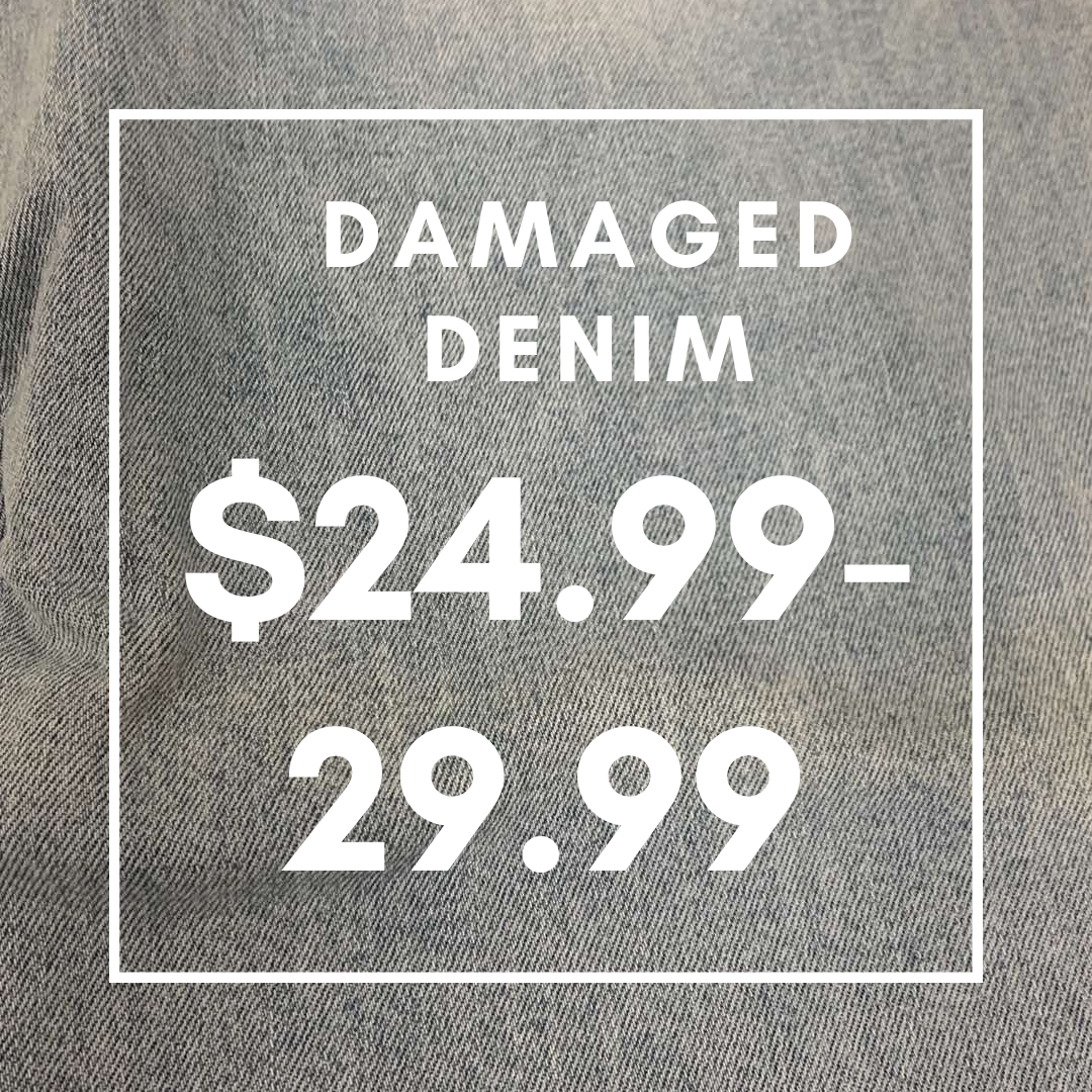 Damaged Denim  *FINAL SALE*