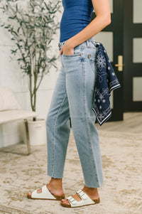 Judy Blue "Eleanor" Petite Ankle Straight w Bandana Loop